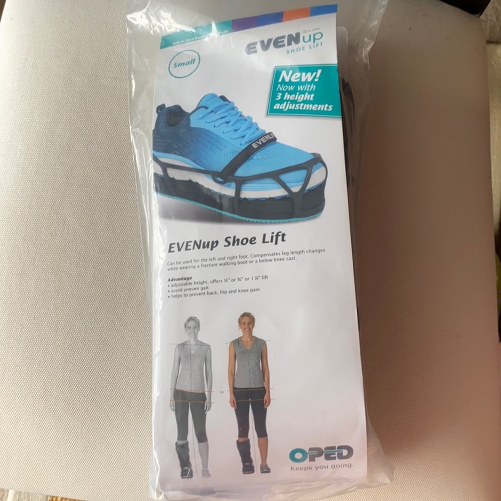Sprained ankle, in boot? You need Evenup Shoelift